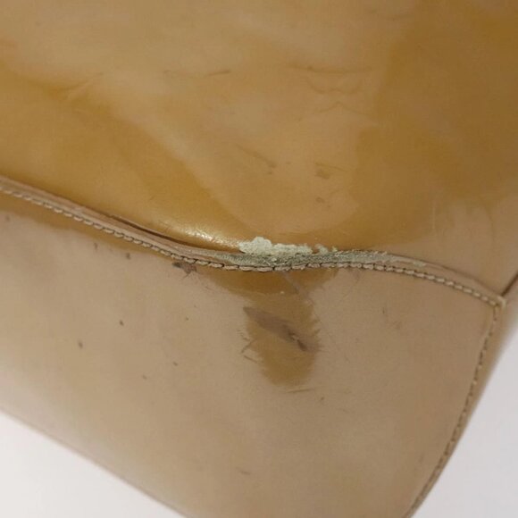 LOUIS VUITTON Monogram Vernis Brentwood Shoulder Bag Noisette M91511 Auth EC047 - Picture 4 of 16